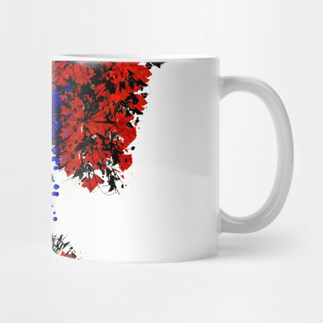 Gorgeous Blood Flower Splatter Art Design by ARTISINION